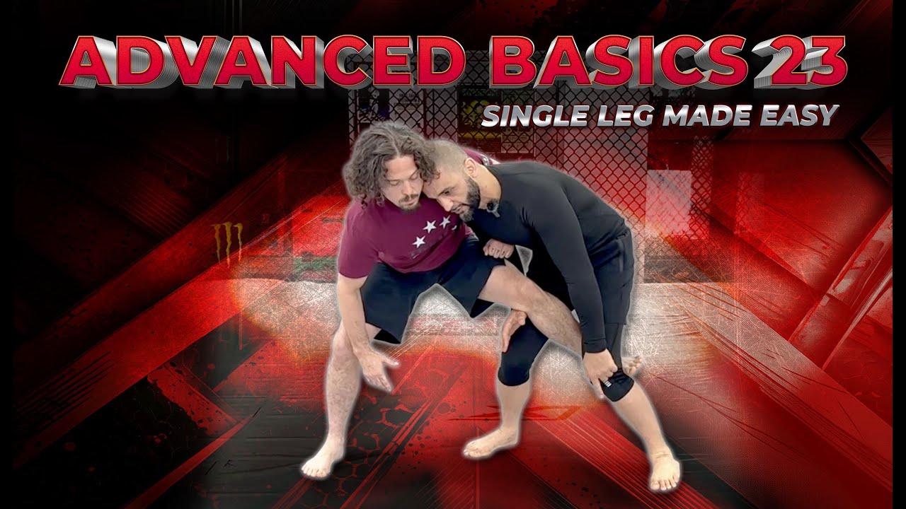 Takedown for BJJ - Single Leg Attack - Elbow Post and Trip- Coach Zahabi