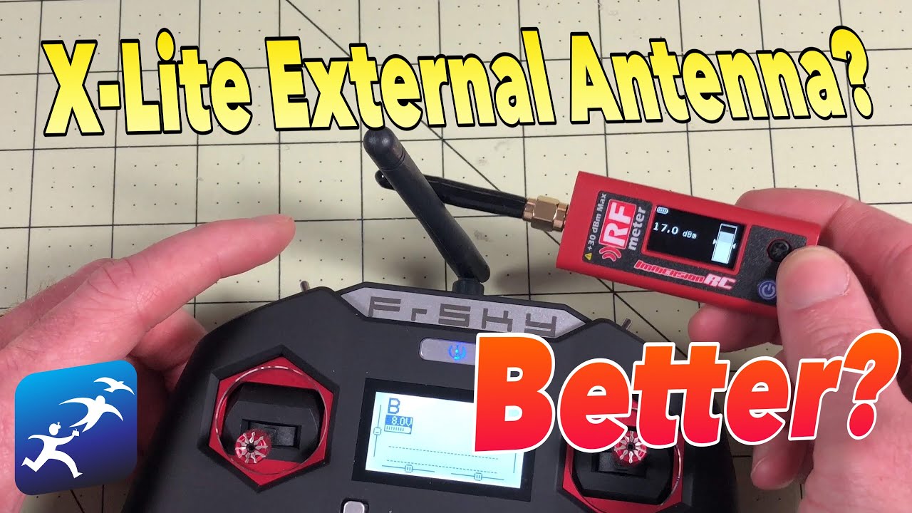 FrSky Taranis X-Lite External Antenna Bench Test vs the Taranis X9D SE