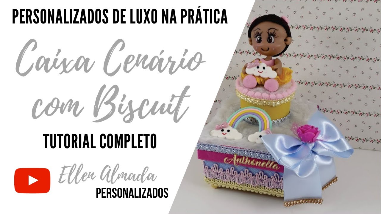 Aprenda o passo a passo completo de como produzir uma belíssima Caixa Cenário Chuva de Amor Tutorial