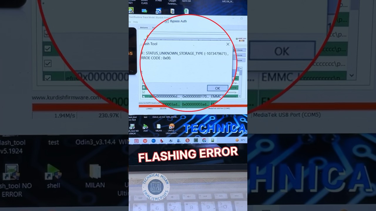 POCO C3 FLASHING ERROR FIX & EMMC CHANGE PROCESS #technicalmilan #emmcrepair #ufs #repair