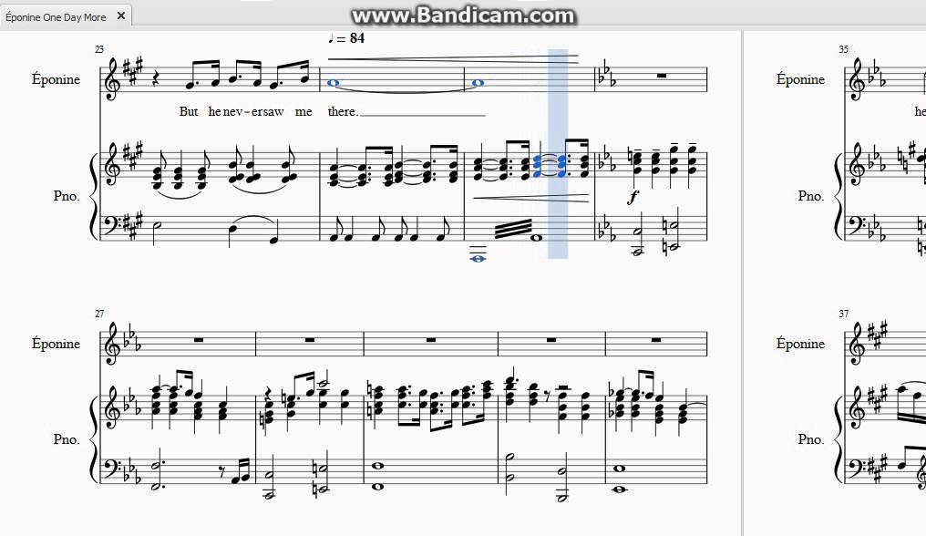 One Day More Éponine's Harmony