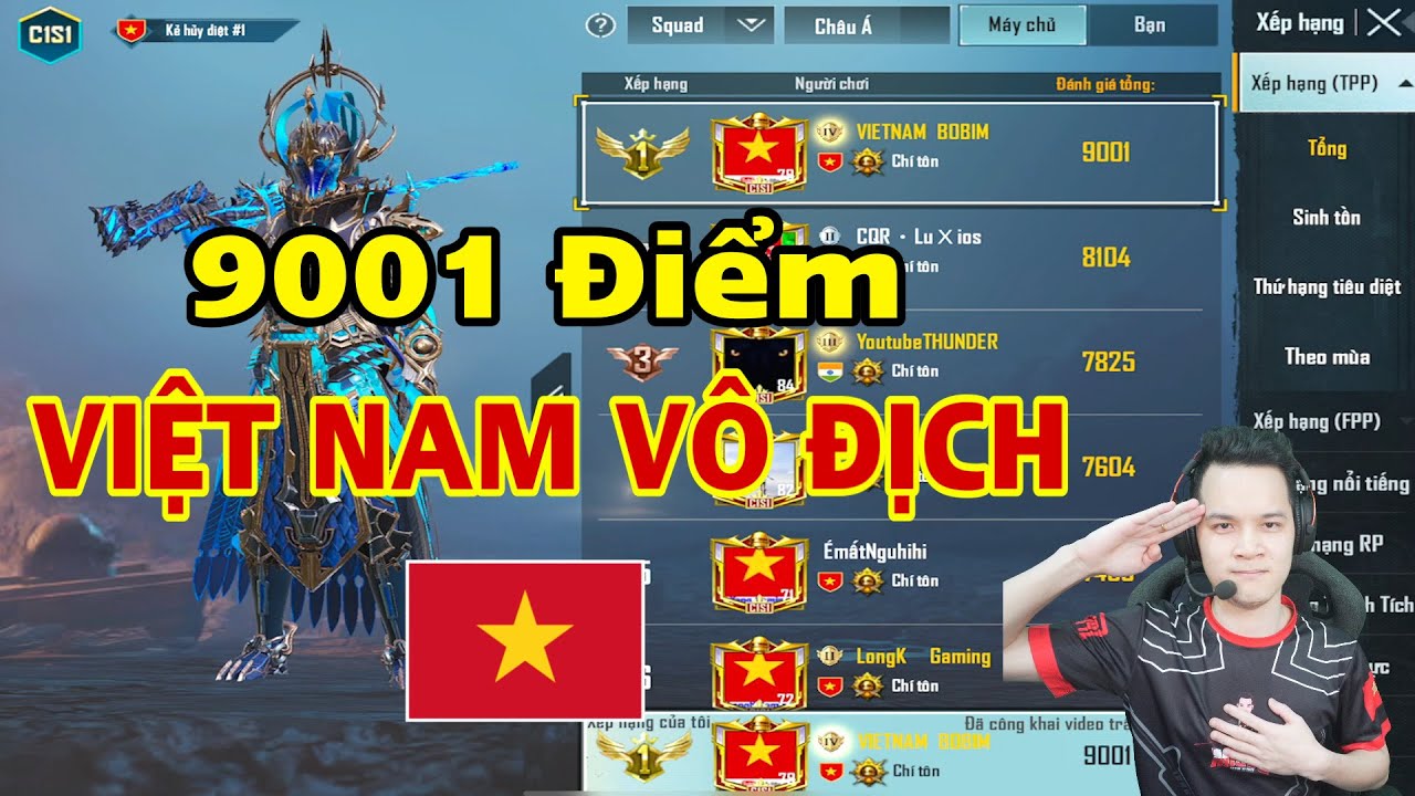 PUBG Mobile - Team Bộ Bim Cày Top Sever Đầu Mùa Cực Gắt, Rank Cao Sơ Hở Là Lên Bảng Đếm Số