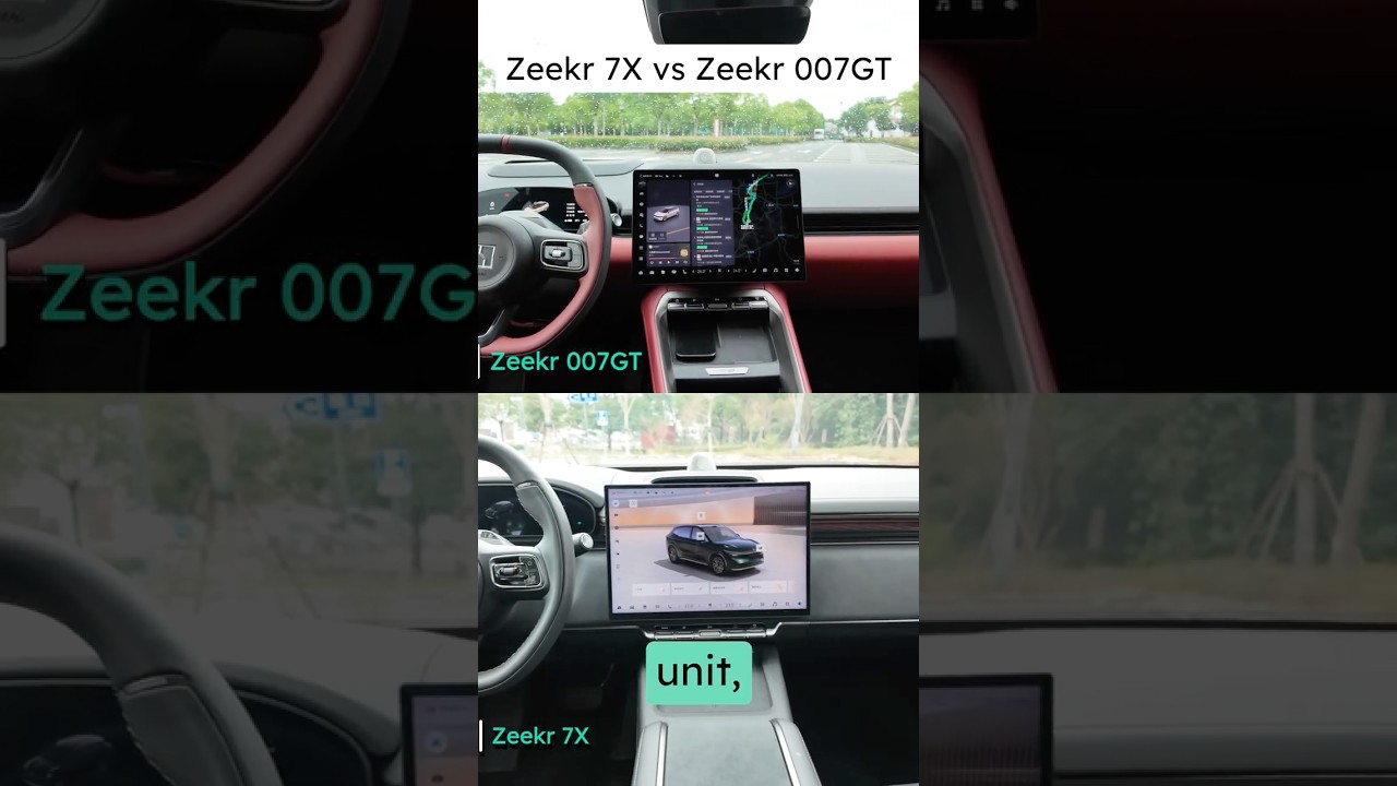 SUV vs GT interior &ndash; who wins? 🤔 #EVReview #EV #EVComparison #Zeekr #GT #SUV