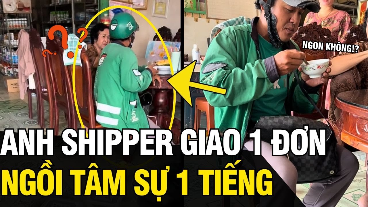 Anh shipper GIAO 1 ĐƠN nhưng ngồi TÂM SỰ 1 TIẾNG với khách guột khiến CĐM BẬT CƯỜI | Tin Ngắn 3 Phút