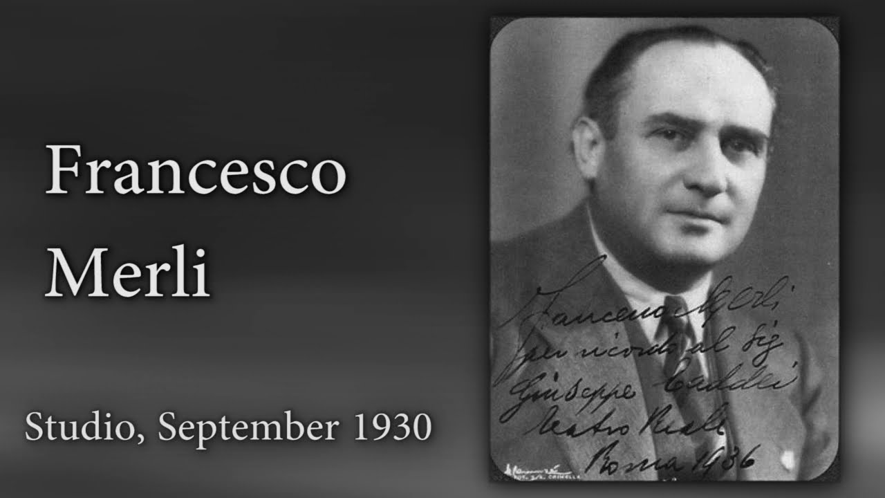 Francesco Merli - Ah si, ben mio... Di quella pira (Il Trovatore) studio 1930