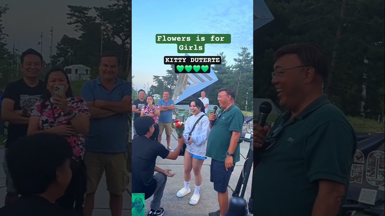 ADMIRER BINIGYAN NG FLOWER SI MISS KITTY DUTERTE
