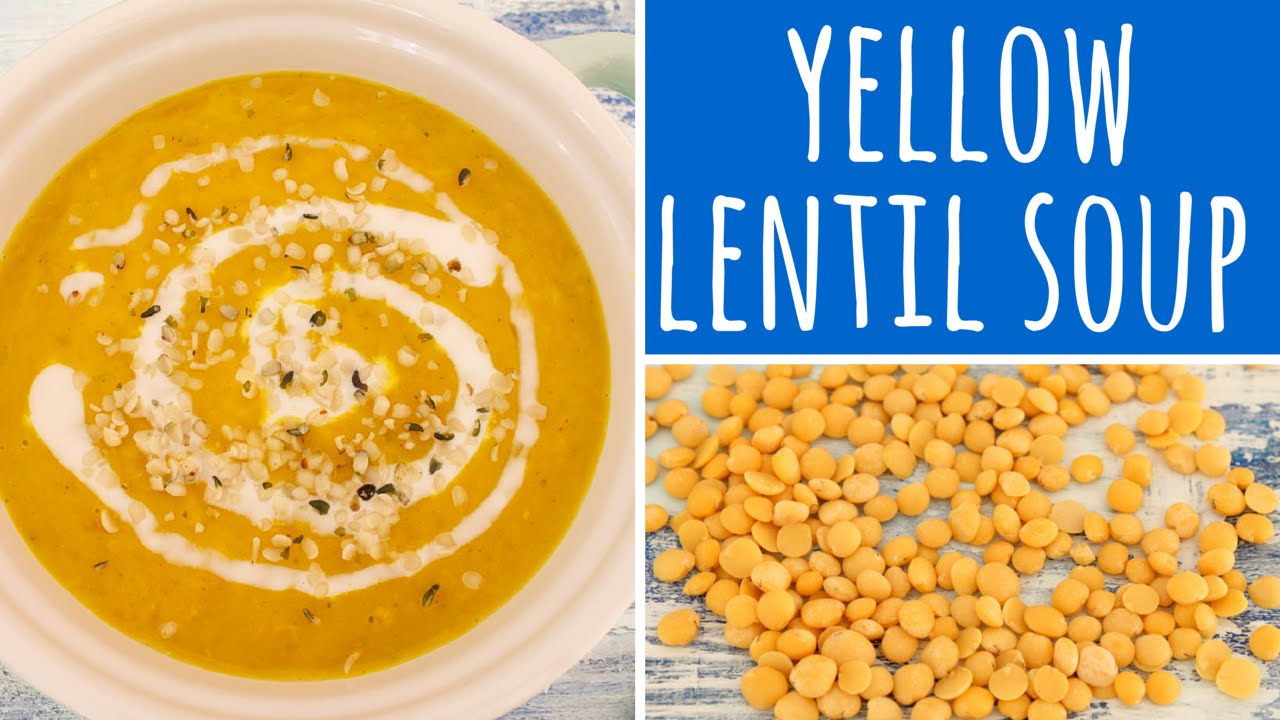 Yellow Lentil Soup with turmeric, coconut cream & hemp seeds (vegan | Low Carb) | Recipe Diary
