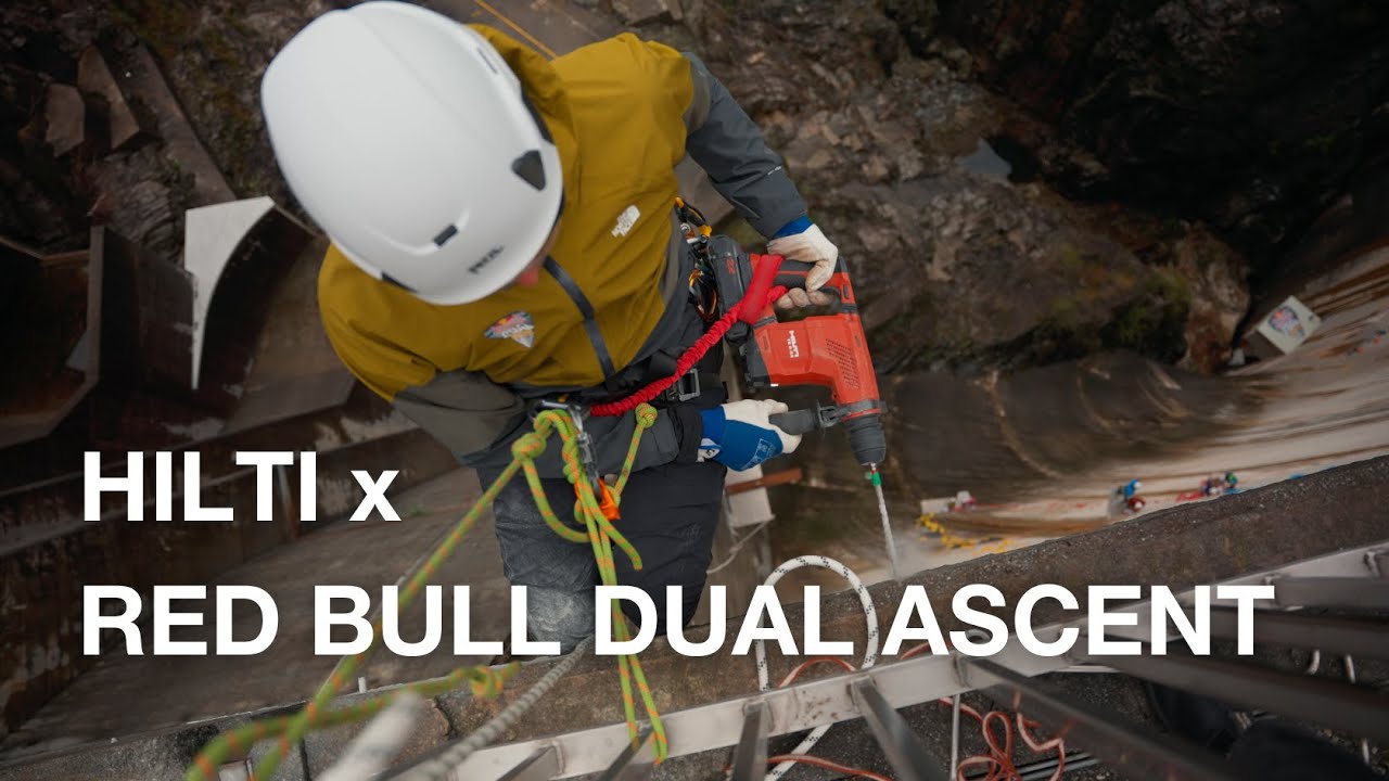 Warum wir 12.000 Löcher in einen 220m Betondamm bohren 🤯🧗 | Hilti x Red Bull Dual Ascent 2023