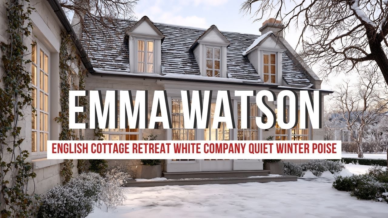 English Cottage Retreat Inspired by Emma Watson and The White Company Quiet Winter Poise