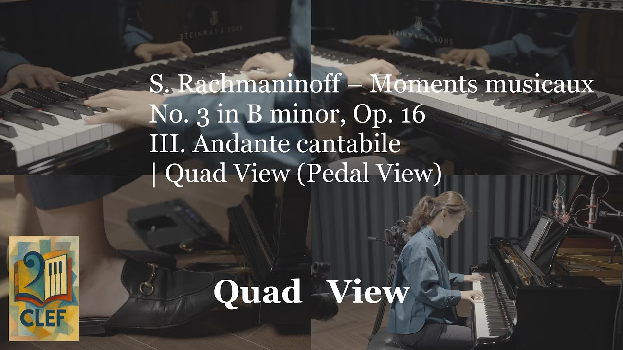 S. Rachmaninoff – Moments musicaux No. 3 in B minor, Op. 16 Ⅲ. Andante cantabile  | (Pedal View)