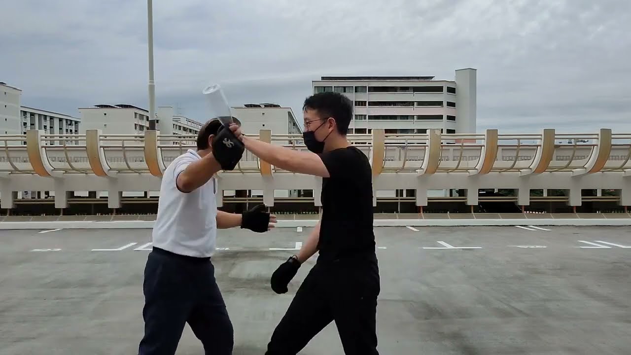 Self defense against bottle attack --- understanding angle of attack and attacker's psychology