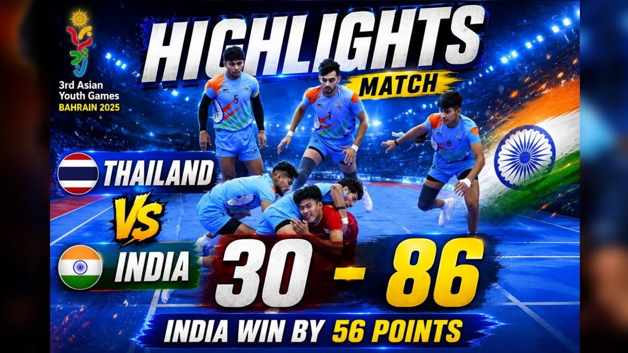 India Vs Thailand | Asian Youth Games Bahrain 2025