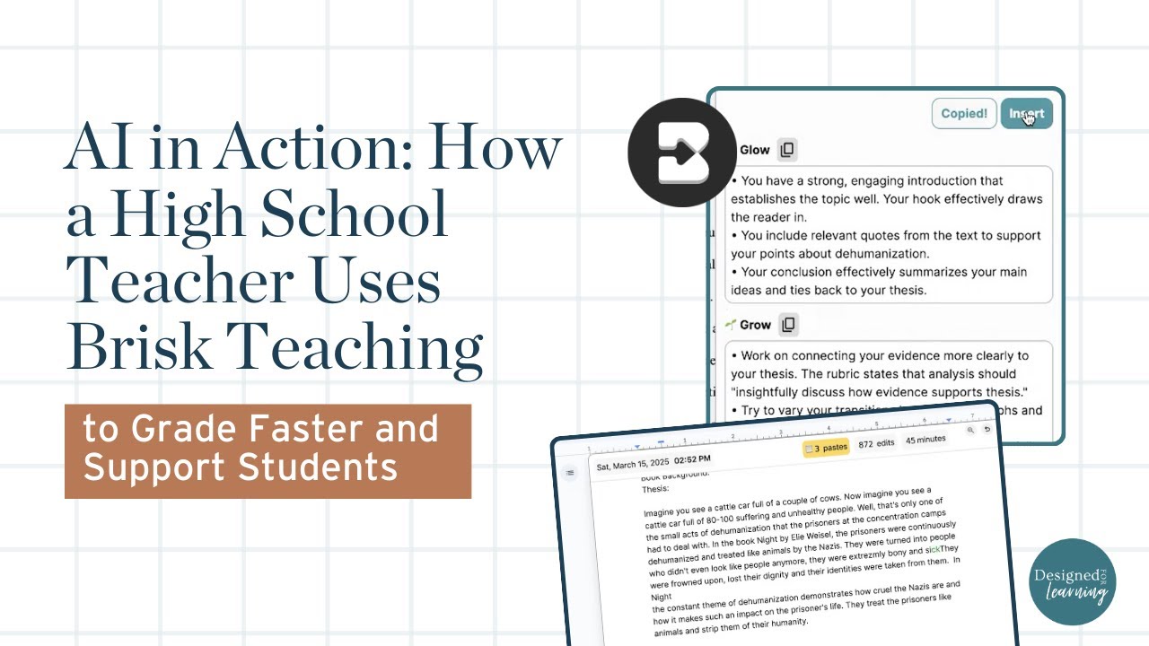 AI in Action: How a High School Teacher Uses Brisk Teaching to Grade Faster and Support Students