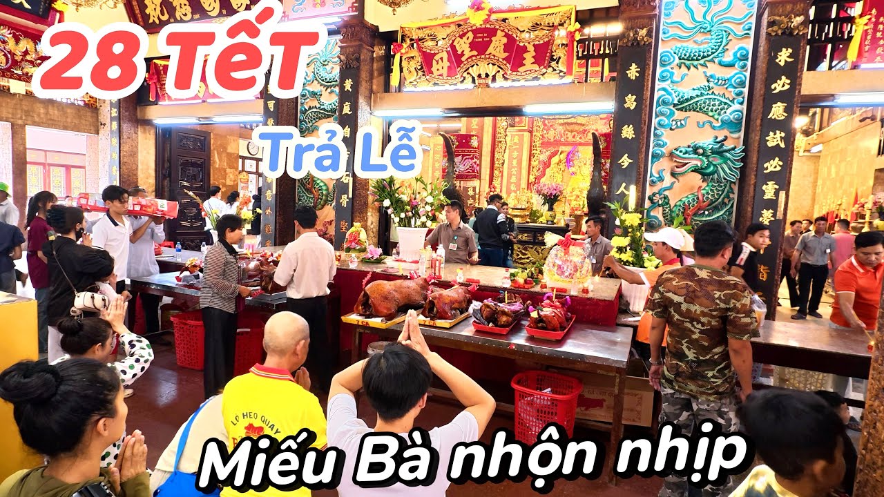 Toàn Cảnh Miếu Bà Chúa Xứ Giáp TẾT Bà Con Ùn Ùn Về Cúng Trả Lễ & Dạo Chợ CHÂU ĐỐC Cuối Năm. 