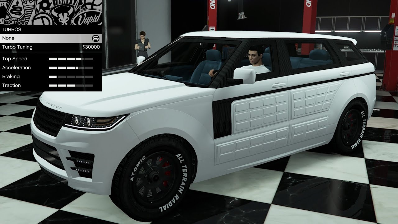 GTA 5 - Past DLC Vehicle Customization - Gallivanter Baller LE LWB Armored (Range Rover LWB L405)