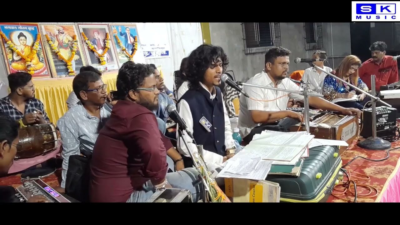 SANKET KAMBLE &DHAMMJYOTI SHINDE LIVE QAWWALI AMBEGHAR