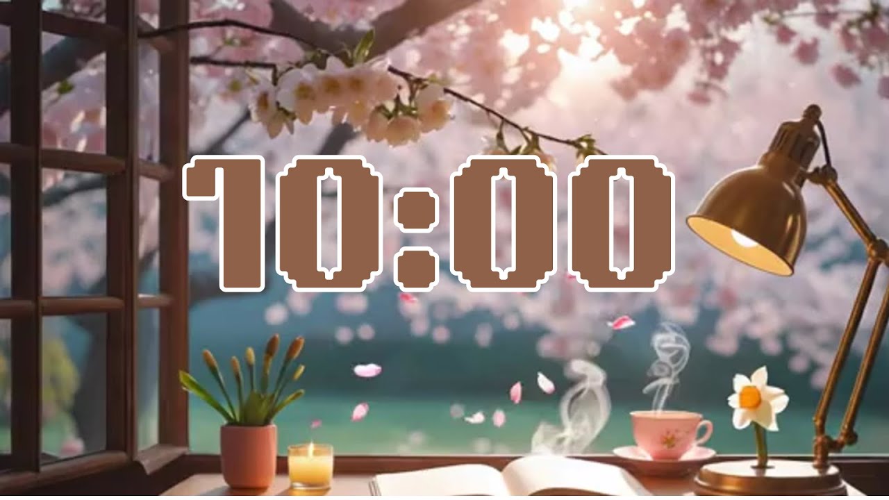 10-Minute Spring Timer with Music & Alarm (2025)