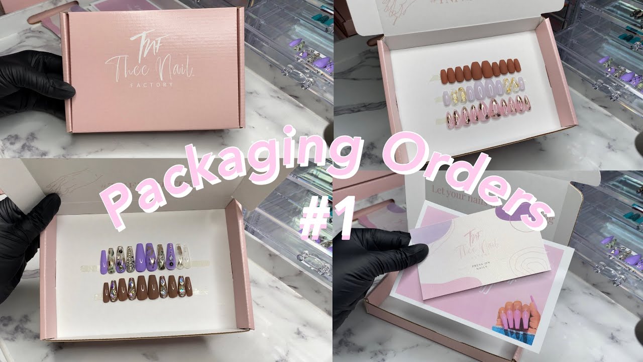 Packaging Orders: Press on Nail Business