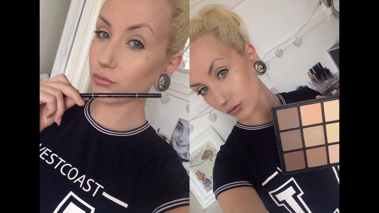 Morphe Brushes 9C Palette + ABH Brow Wiz - First Impression + Demo | Amber Lea