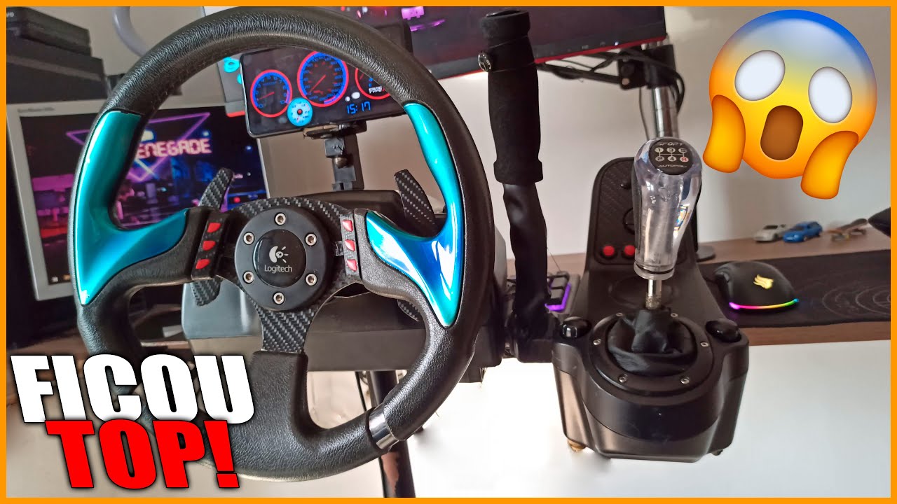⭐MEU VOLANTE SIMULADOR G27 AGORA COM PAINEL FUEL TECH 600 MOBILE (COMO EU INSTALEI, MUITO FACIL)😍