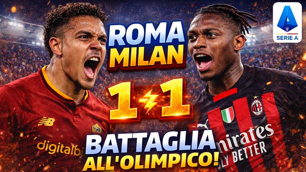 Roma-Milan 1-1: De Winter gela l’Olimpico, Pellegrini la riprende su rigore