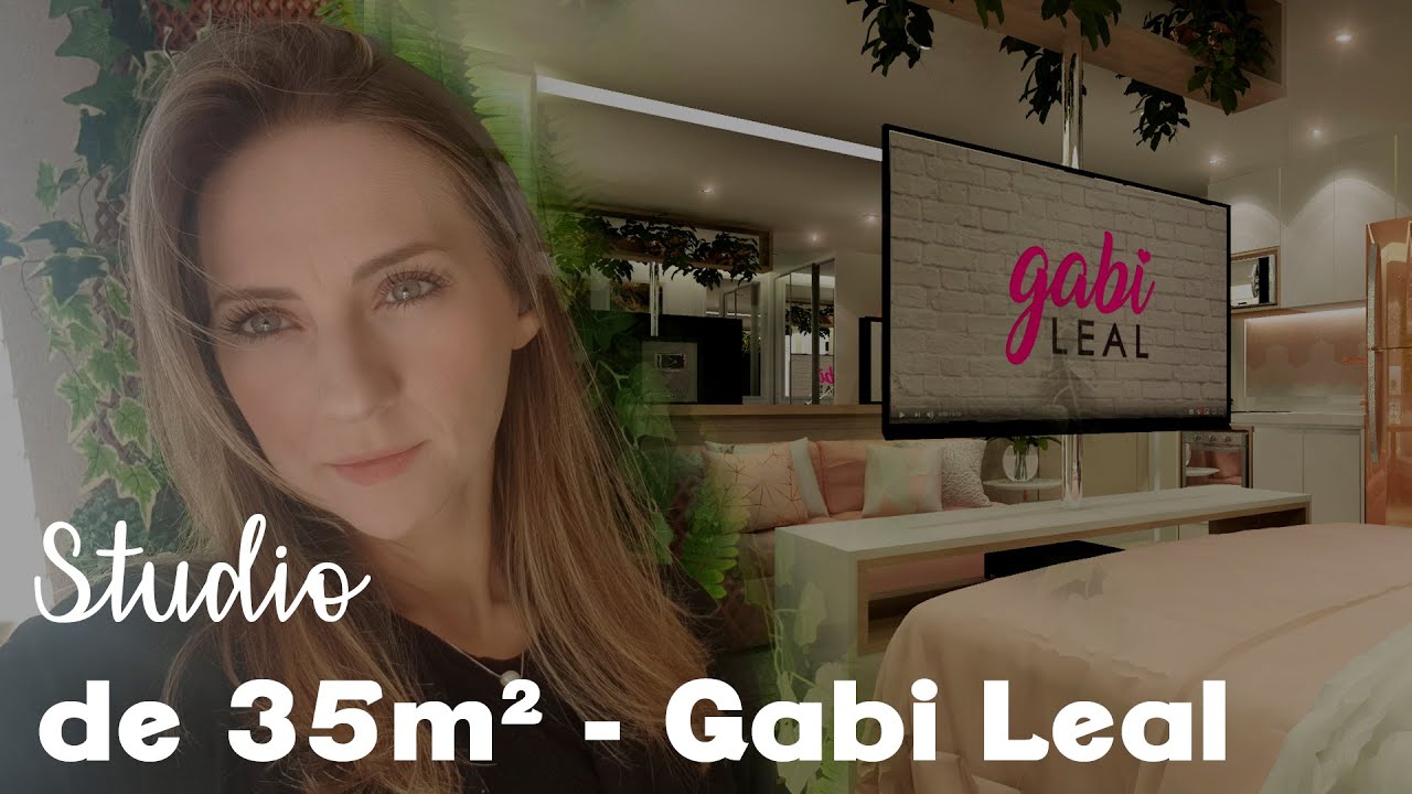 Tour pelo Ap Studio de 34m&sup2;   Gabi Leal