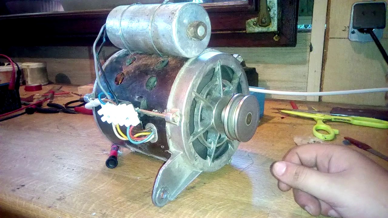 Spoj motora veš mašine,centrifuga,spora brzina i promjena smjera