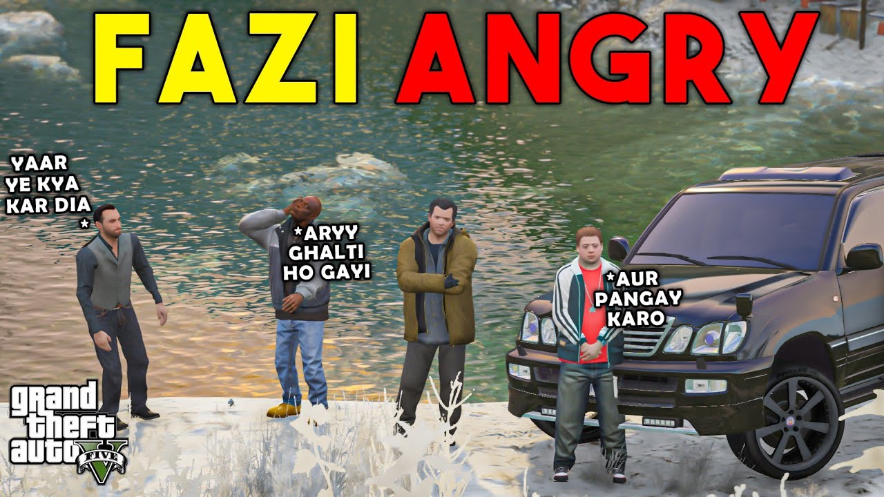 FAZI ANGRY ON TAYA ABU | LEXUS LX470 | GTA 5 | Real Life Mods #261 | URDU |