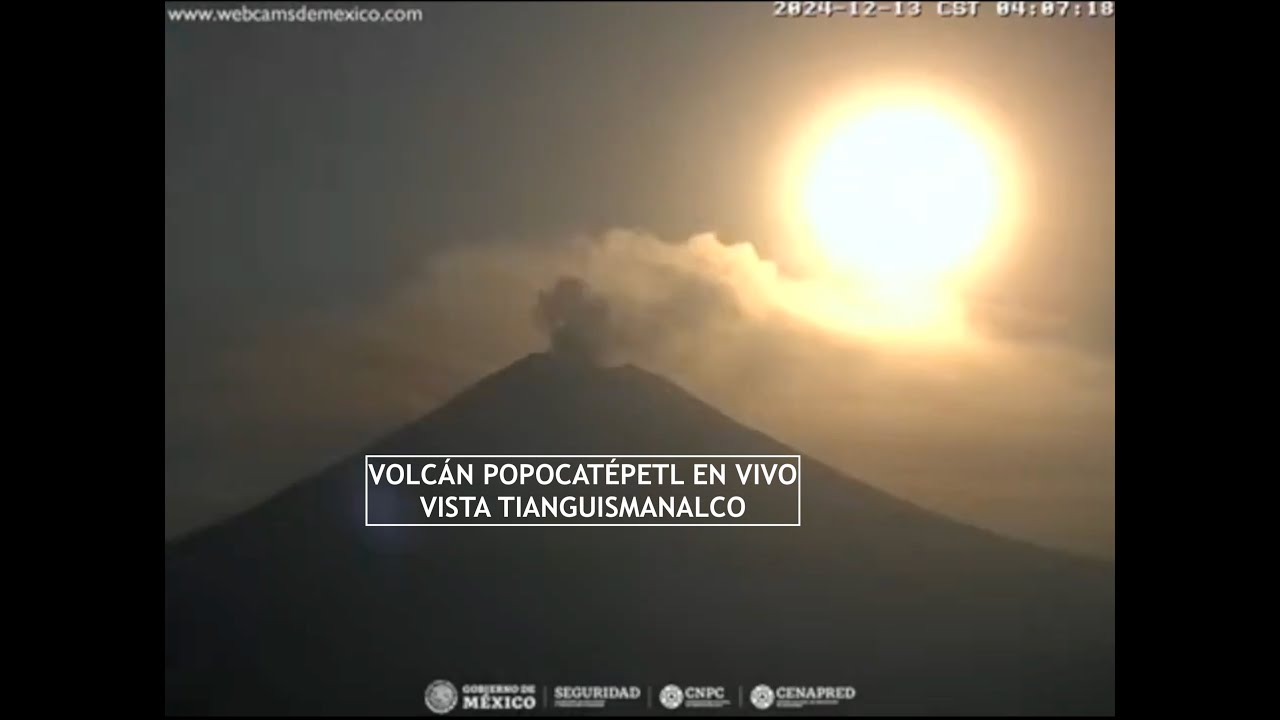 Volcán Popocatépetl En Vivo | Vista Tianguismanalco, Puebla