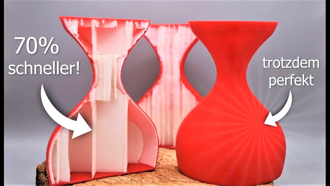 VIEL schnellere Druckzeit bei gleicher Druckgeschwindigkeit (MAXIMALE Druckzeitersparnis | 3D-Druck)