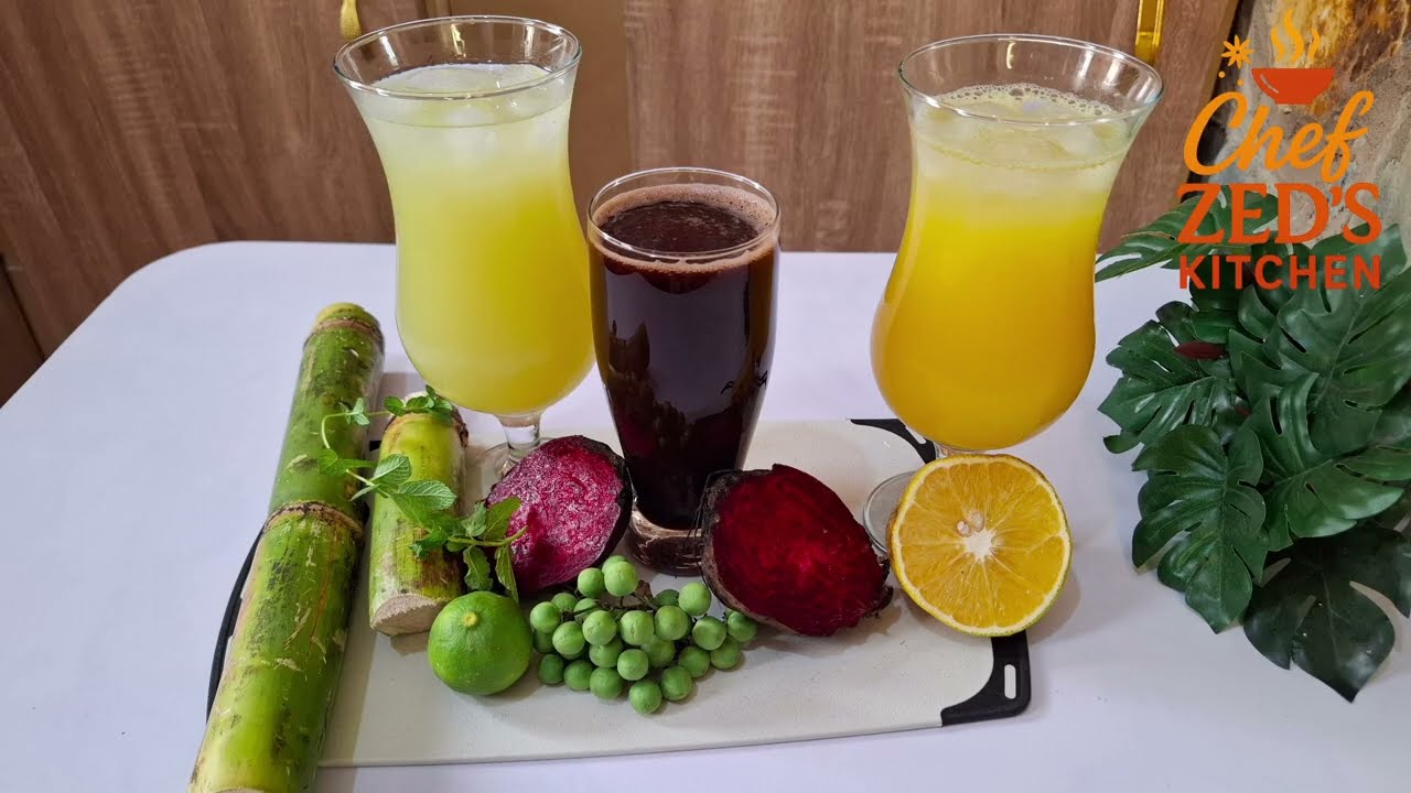 3 Refreshing Homemade Juices You Must Try/ For Immune Boosting & Energy Natural. How To Make Them.