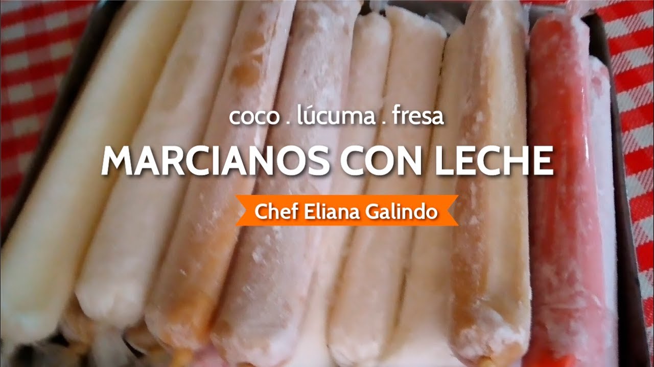 Marcianos de Fruta con Leche | Coco, Lúcuma y Fresa