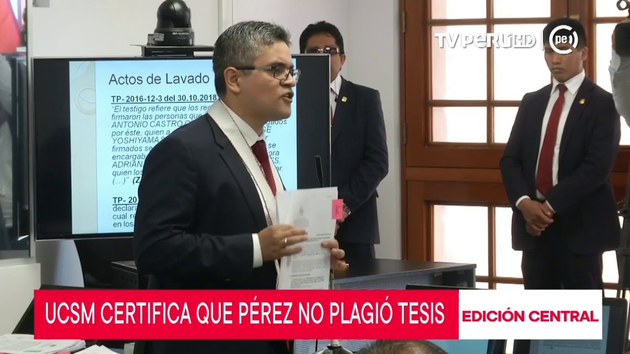 Pérez no ha plagiado tesis, certifica Universidad Católica Santa María
