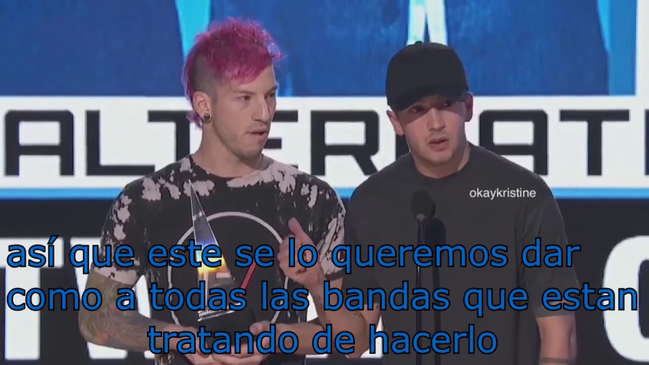 Twenty One Pilots AMAS 2016 sub español DOS PREMIOS