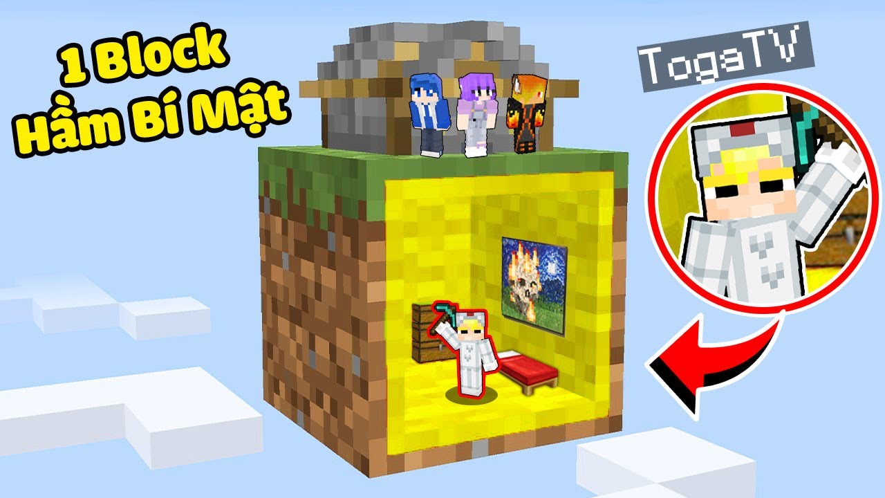 T&Ocirc; G&Agrave; THỬ TH&Aacute;CH 24H X&Acirc;Y HẦM TR&Uacute; ẨN B&Ecirc;N TRONG 1 BLOCK MINECRAFT KHIẾN L&Agrave;NG SINH TỐ BẤT NGỜ