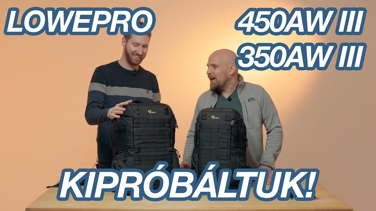 Lowepro ProTactic 450 AW III &eacute;s 350 AW III bemutat&oacute;