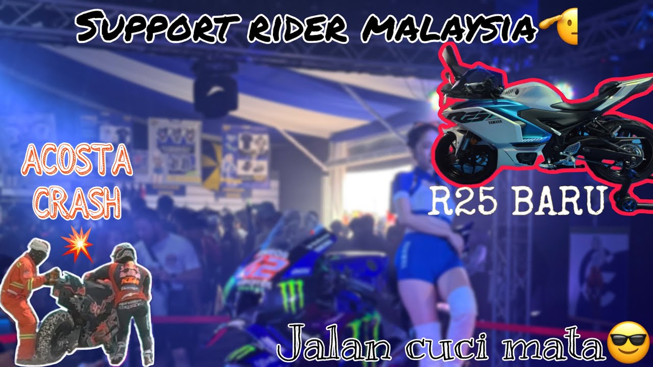 DAY 2 MOTOGP SEPANG | BANYAK CRASH💥| JALAN CUCI MATA😎| ZX4r LAUNCHING?😱| SUPPORT HAKIM DANISH | VLOG