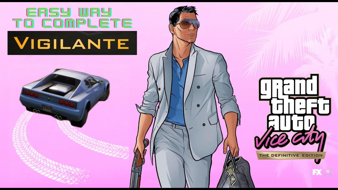GTA Vice City The Definitive Edition - Vigilante Mission Gameplay [ 4K 60fps ]