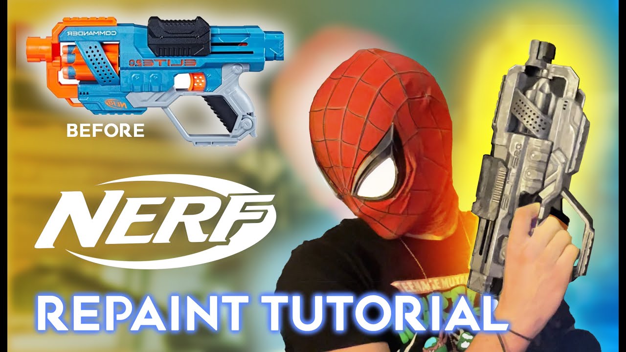 Урок по перекраске оружия Nerf за 8 долларов — хакерский взлом на Хэллоуин своими руками