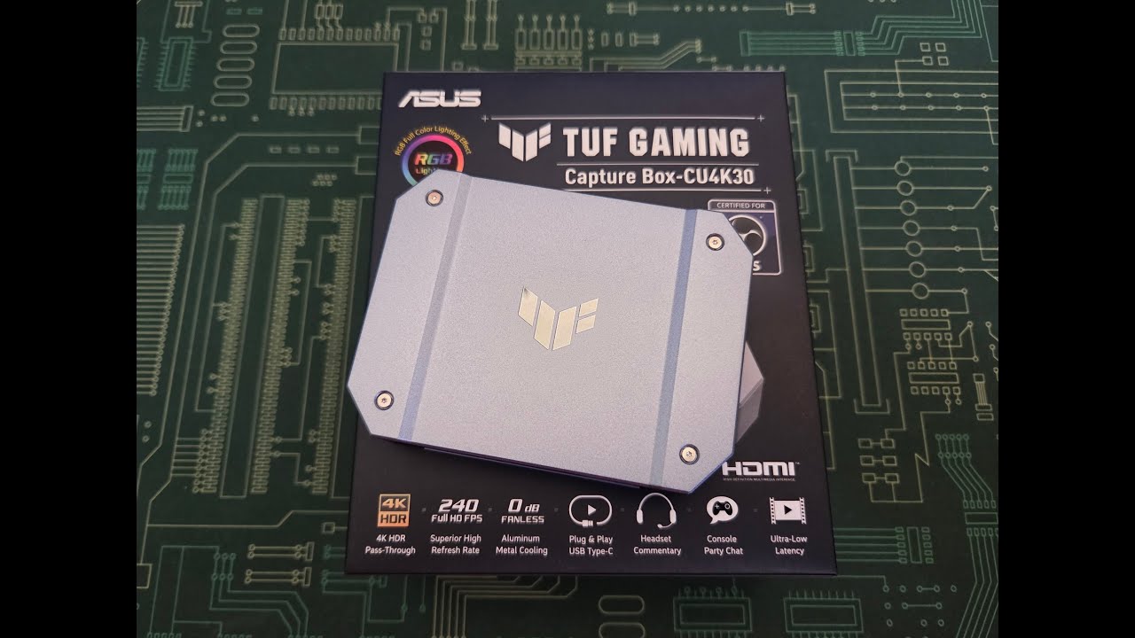 ASUS TUF Gaming Capture Box 4KPRO CU4K30 - unboxing
