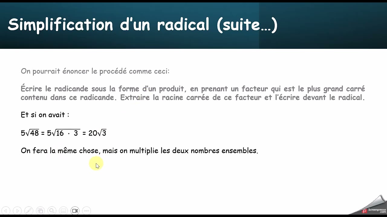 Radicaux la base