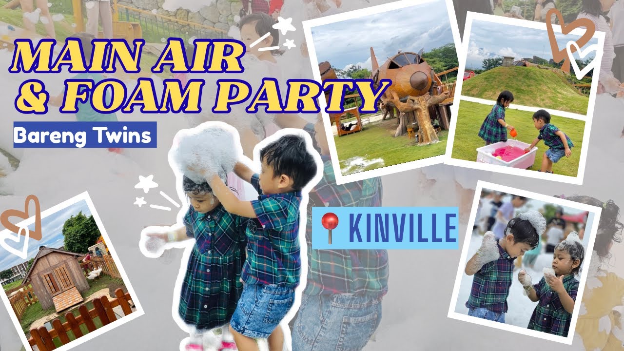 ✨MINI VLOG✨ MAIN AIR & FOAM PARTY! Serunya Family Day di Kinville Park Malang 💦🫧