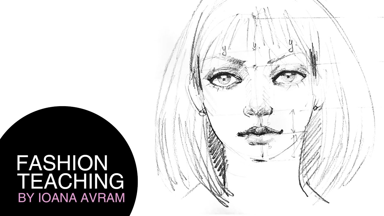 How to draw a face