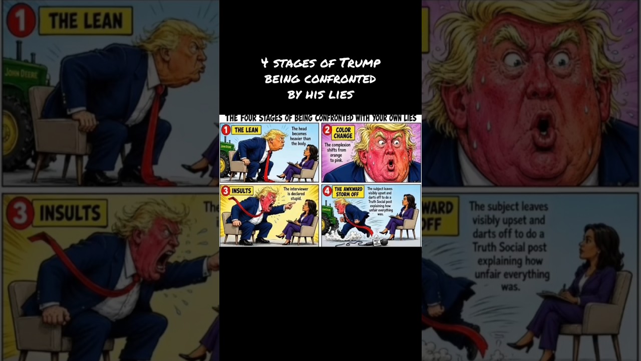 4 стадии разоблачения лжи Трампа #fdt #maga #trump #fafo #политика #америка #либералы