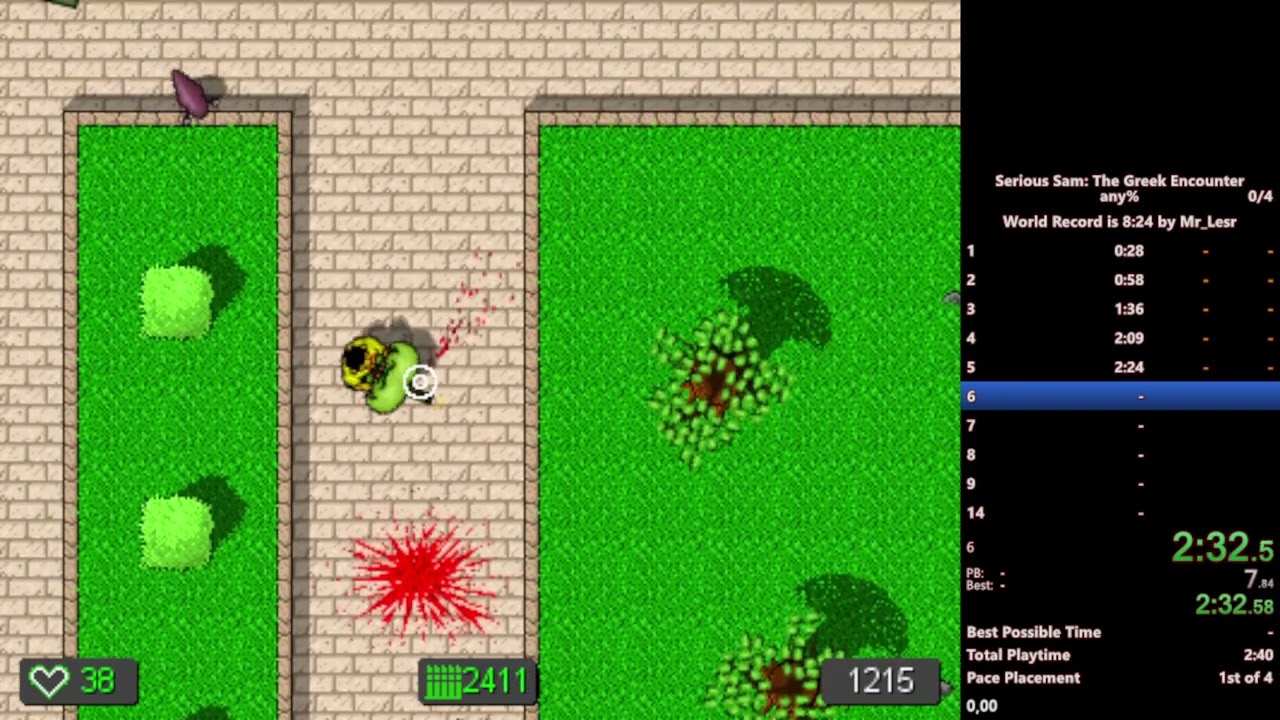 Serious Sam TGE speedrun Time 7:11 Old WR
