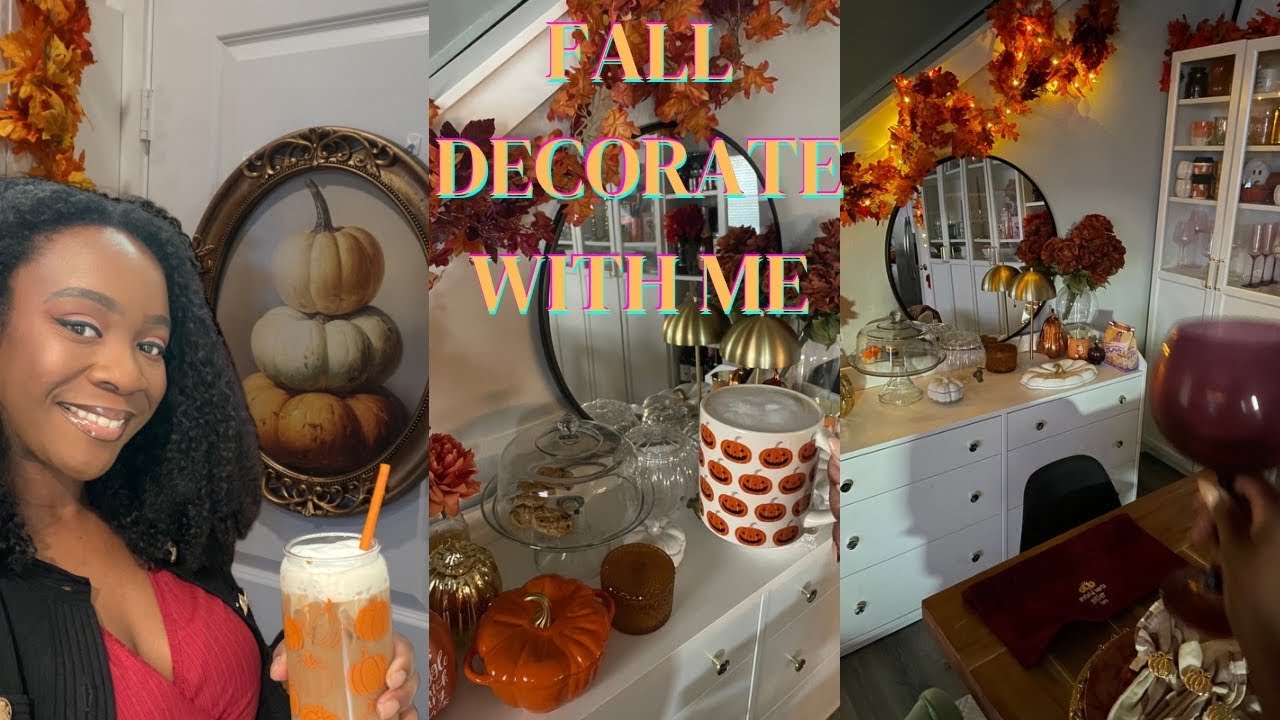 Fall Decorate with me| Dinning room and Kitchen| Traditional Fall aesthetic 