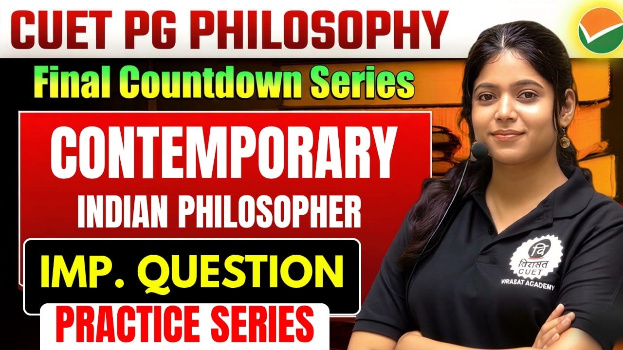 CONTEMPORARY INDIAN MCQ Final Countdown Series By Riti Ma'am #philosophy #cuet #cuetpg #cuetexam