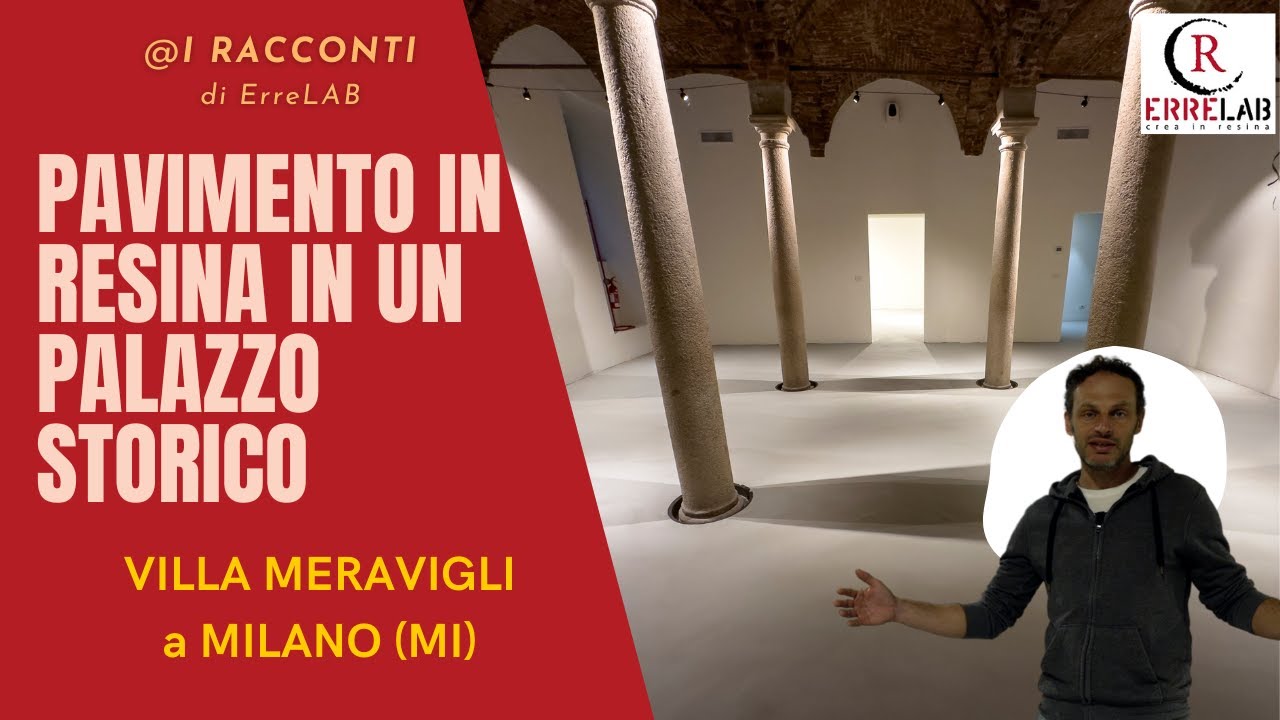 Pavimento in resina in un palazzo storico: Palazzo Meravigli a Milano