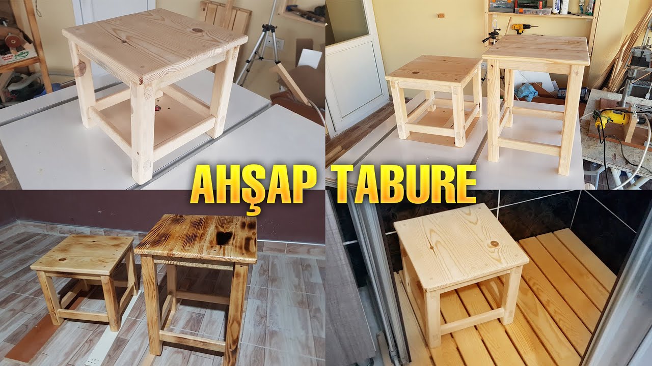 AHŞAP TABURE YAPIMI // WOODEN STOOL PROJECT
