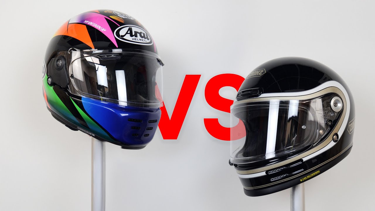 Arai Concept-XE vs Shoei Glamster 06 | Retro Helmet Showdown